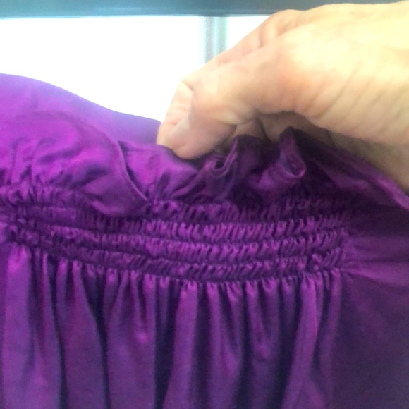 BOSS HUGO BOSS PURPLE SILK BLEND FULL SKIRT • Sz 4 - Picture 4 of 13